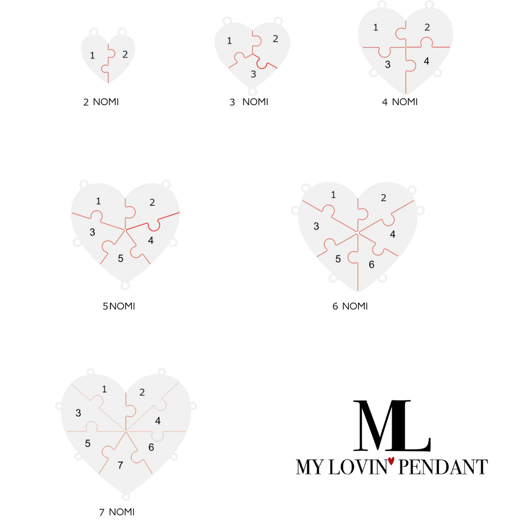 Collana Puzzle Cuore - My Lovin'® - My Lovin' Pendant®